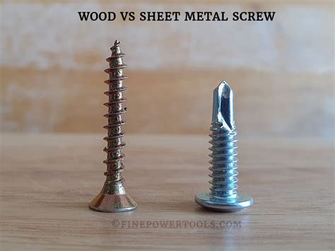 how do sheet metal screws work|sheet metal screw vs wood screw.